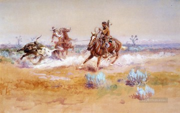 México occidental estadounidense Charles Marion Russell Pinturas al óleo
